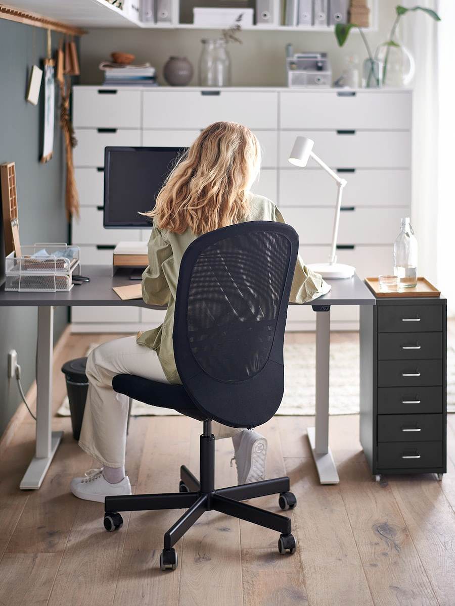 TROLLBERGET active sit/stand support Glose black - IKEA