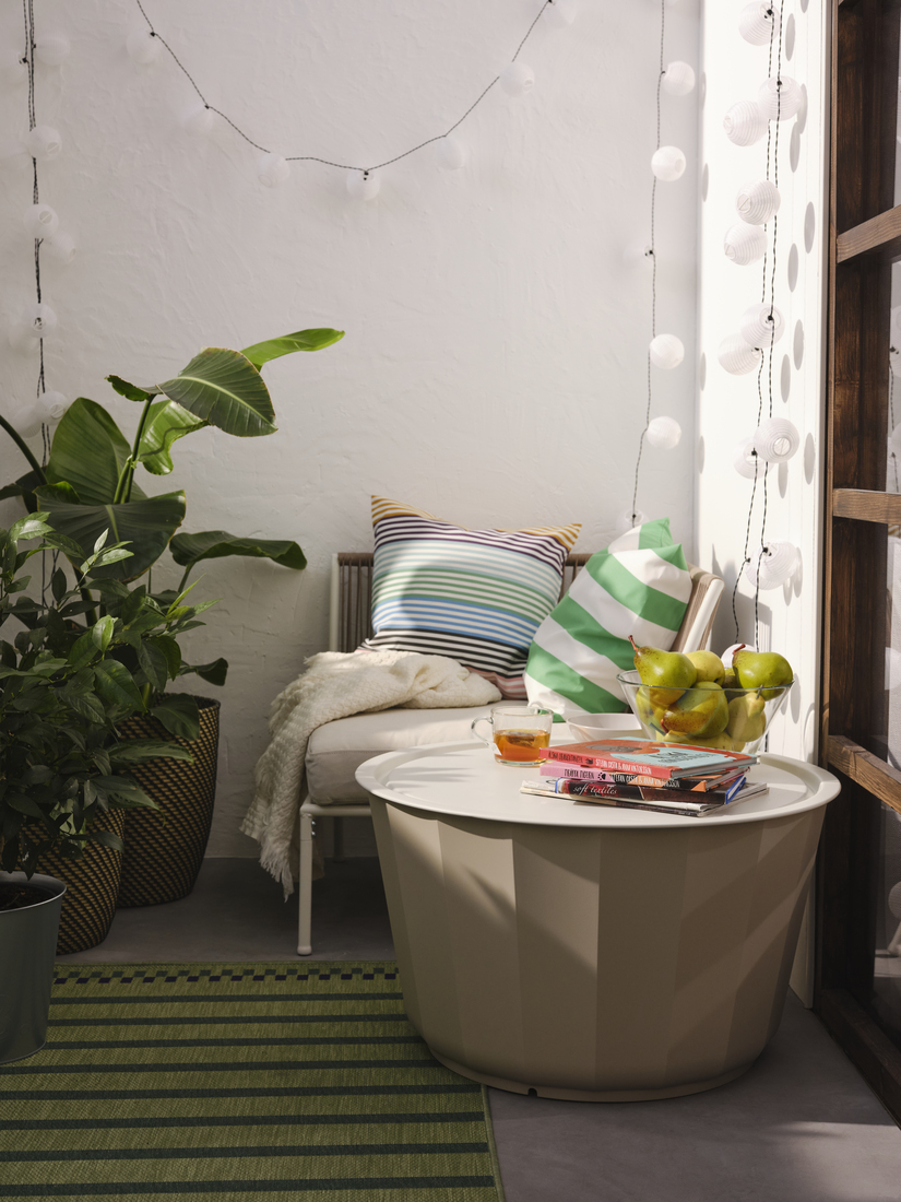 JUTHOLMEN corner section, outdoor dark grey-brown - IKEA