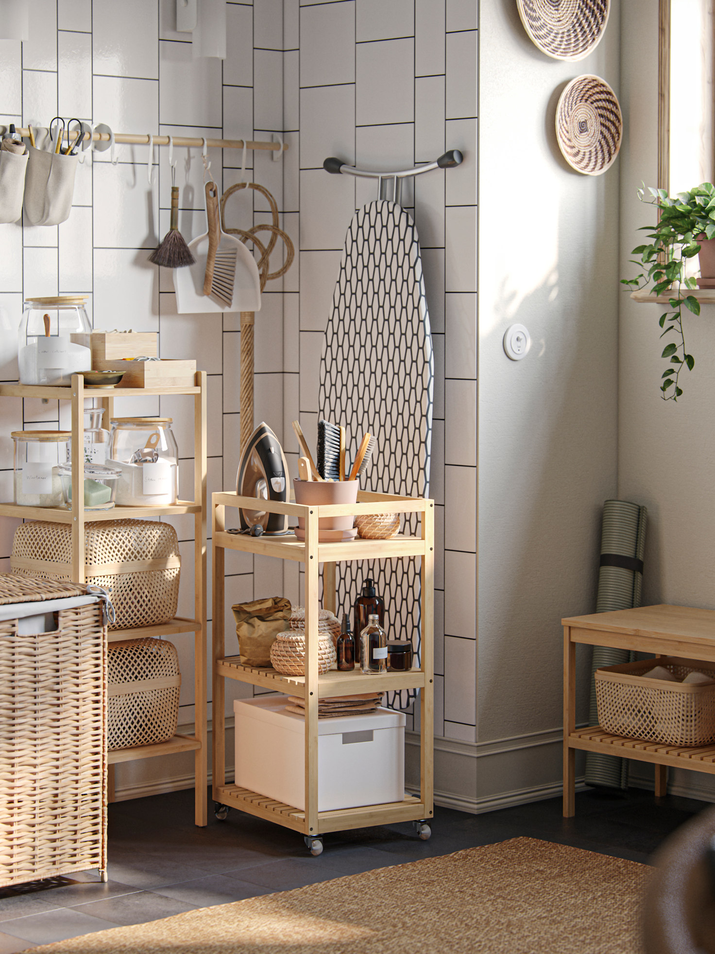 SVENARUM shelving unit bamboo - IKEA