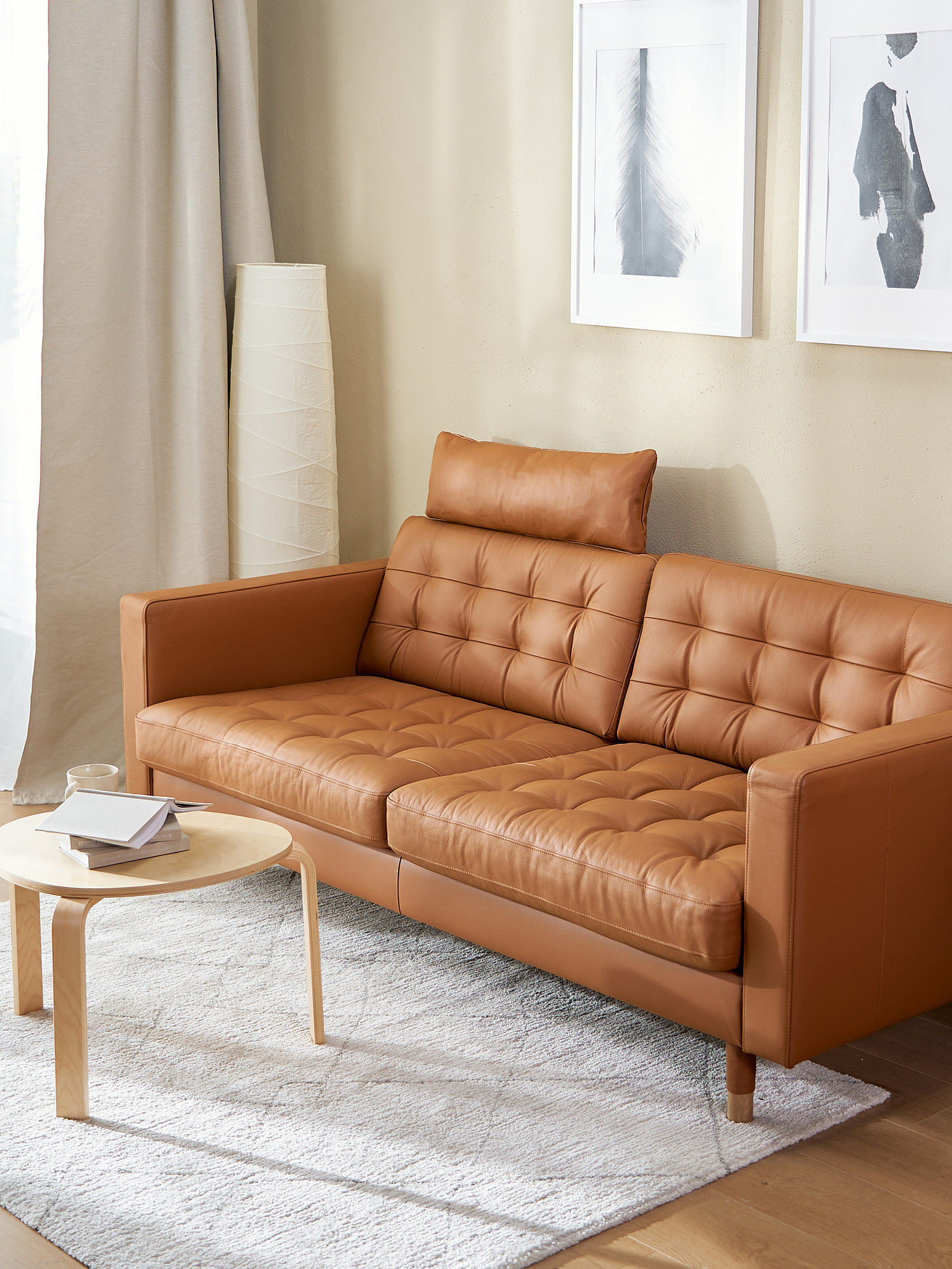 LANGSTED rug, low pile yellow - IKEA