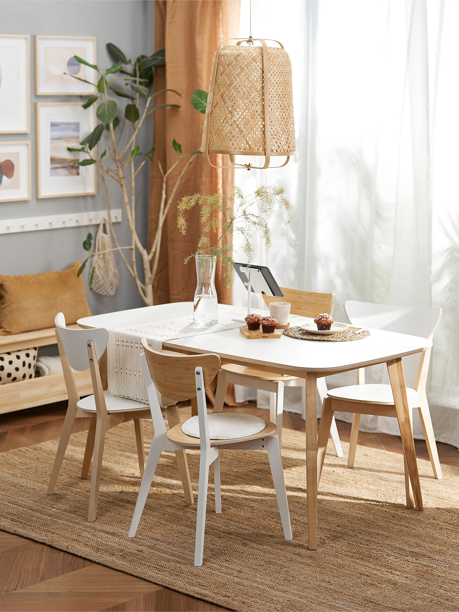 NORDMYRA chair bamboo/white - IKEA