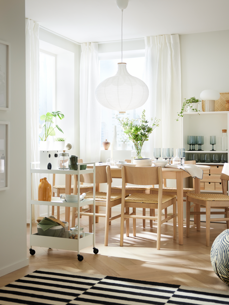 DYTÅG curtains, 1 pair white/with heading tape - IKEA