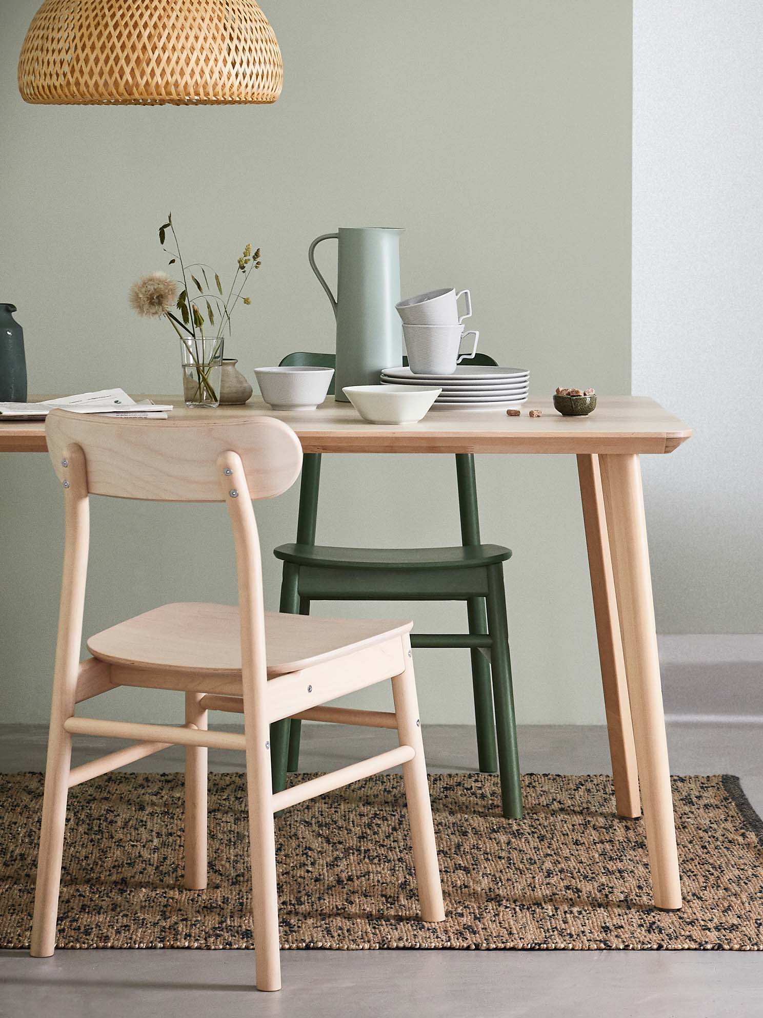 u_u　IKEA YPPELIG ダイニングテーブル 200x90 cm YPPERLIG table ash - IKEA