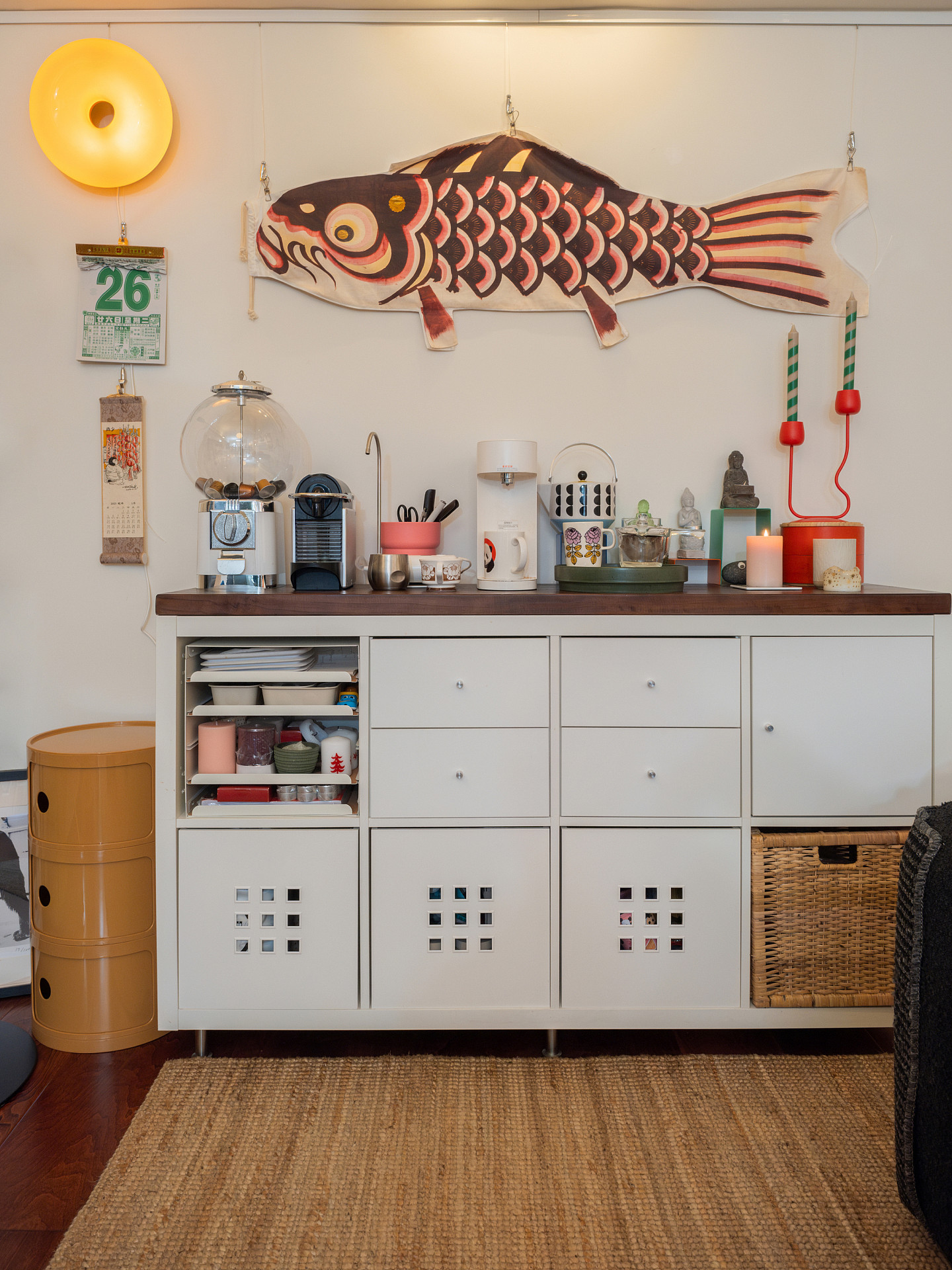 IKEA TULLSTORP キャビネット ベージュ 金属製 美品 耐久性あり