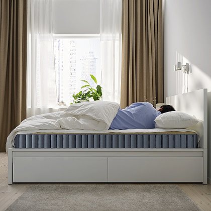 IKEA VESTERÖY ポケットスプリングマットレス 90x200 cm VESTERÖY