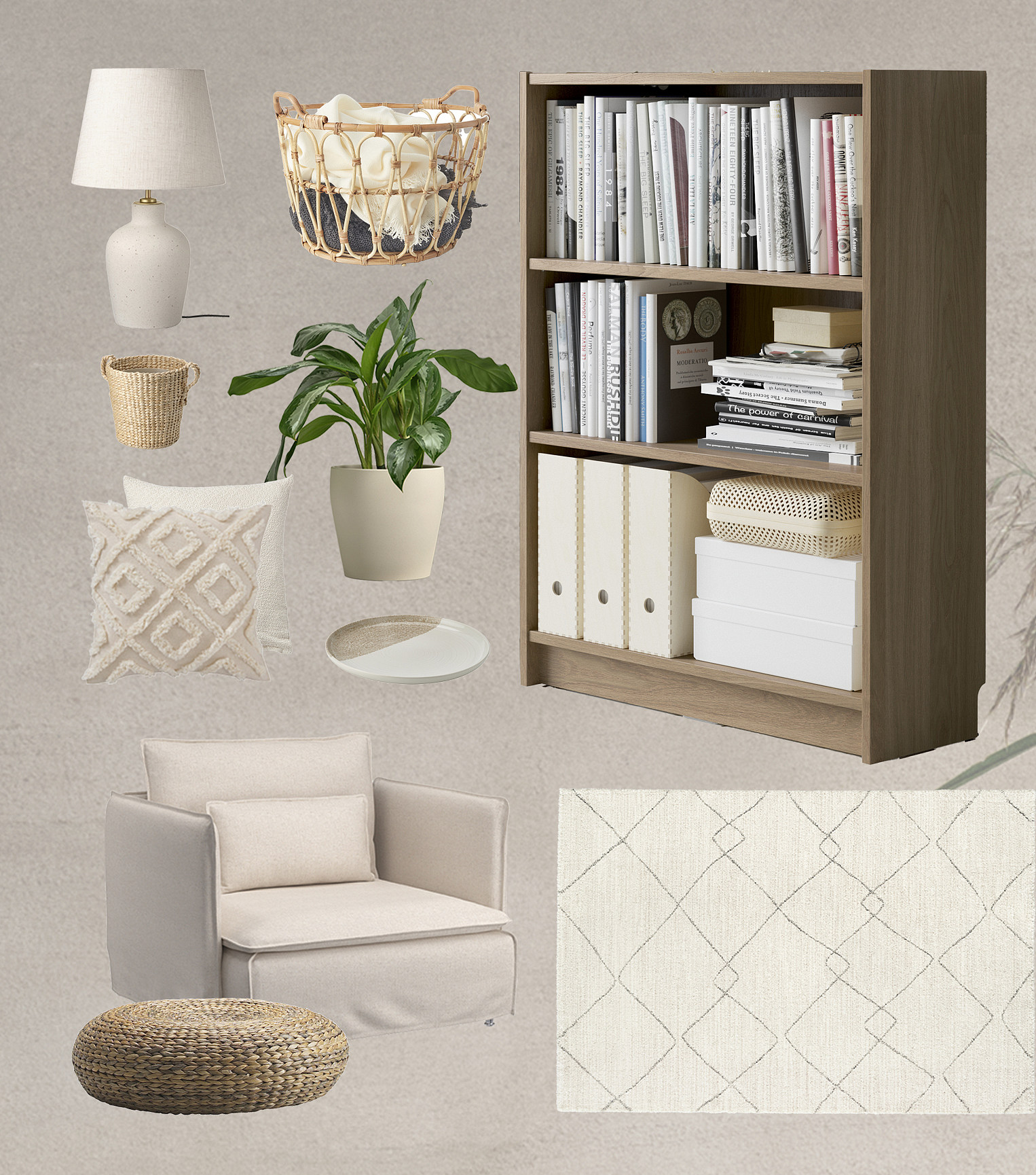 TJILLEVIPS basket jute - IKEA