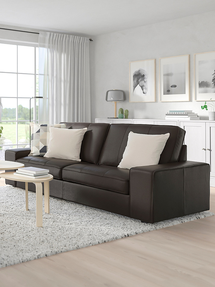 LINANÄS 3-seat sofa Vissle beige - IKEA