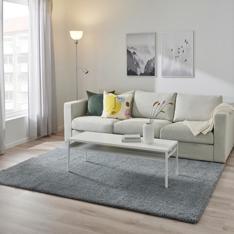 VINDUM rug, high pile green - IKEA