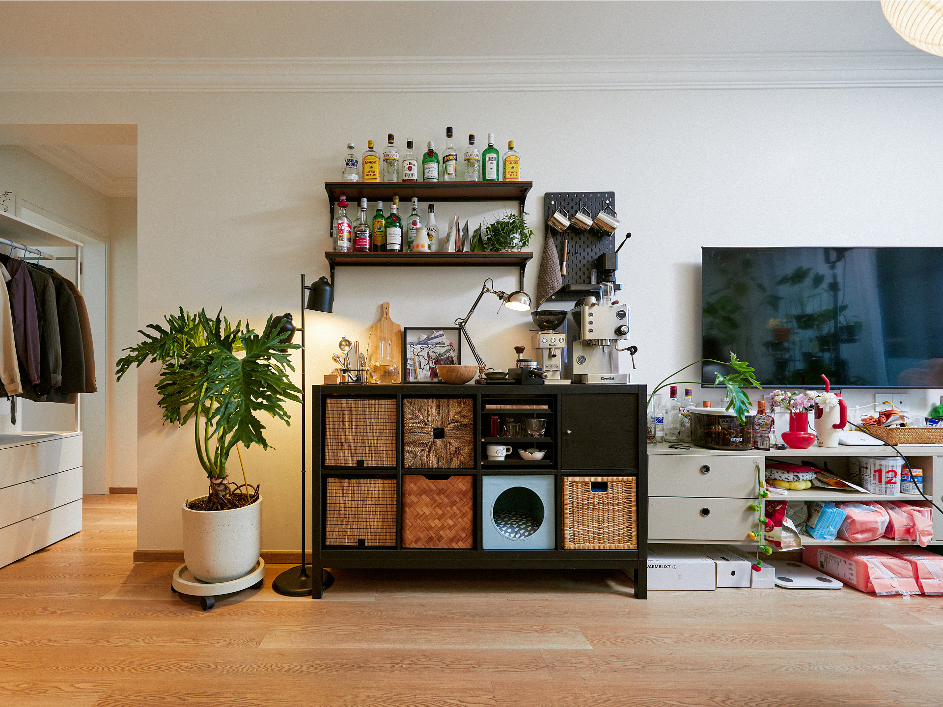 IDÅSEN shelving unit dark grey - IKEA