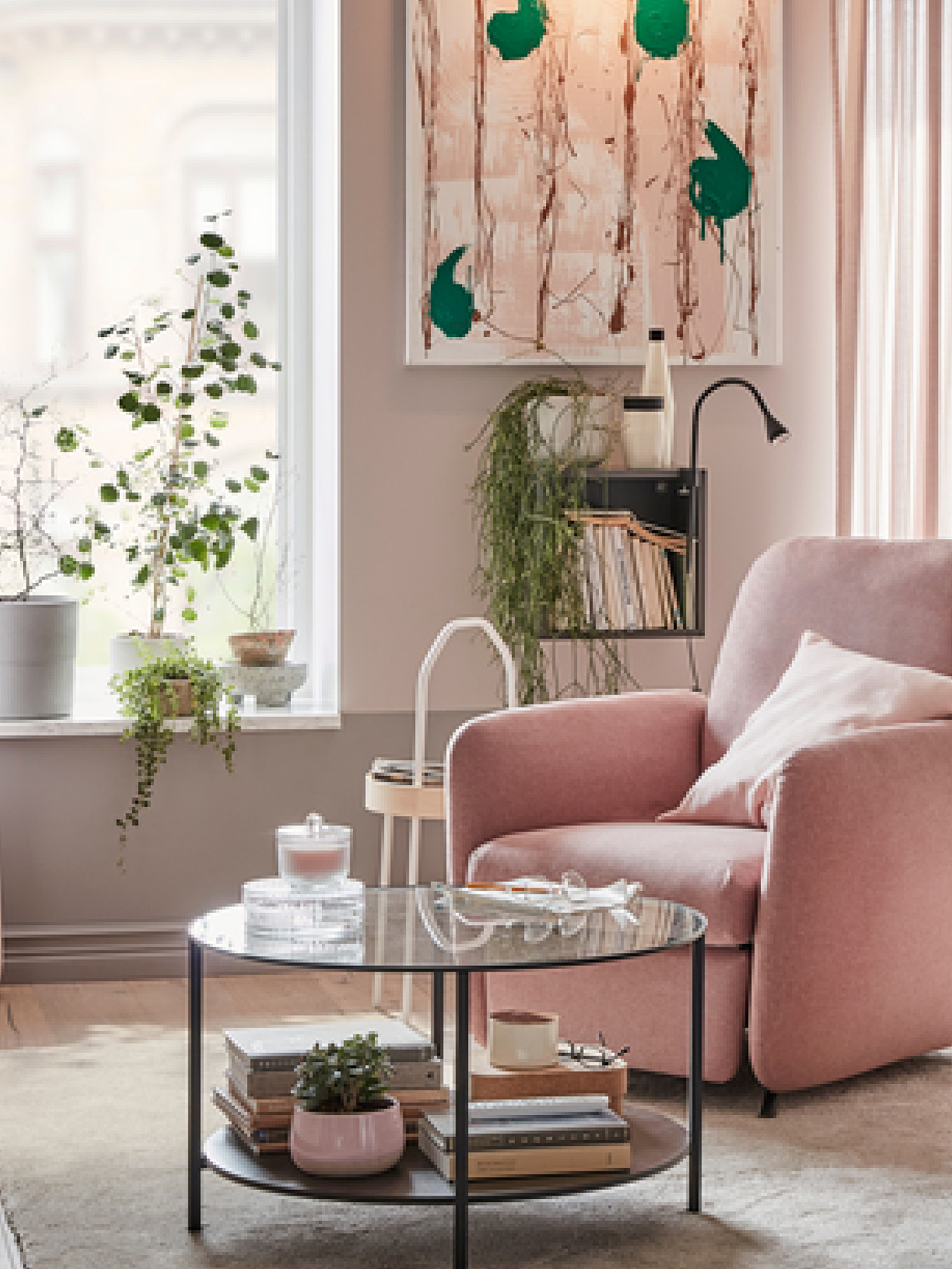 EKOLSUND recliner Gunnared light brown-pink - IKEA