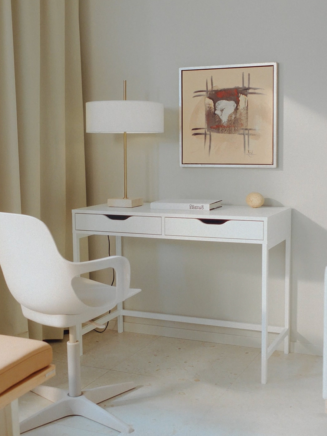 BRUSALI desk white - IKEA