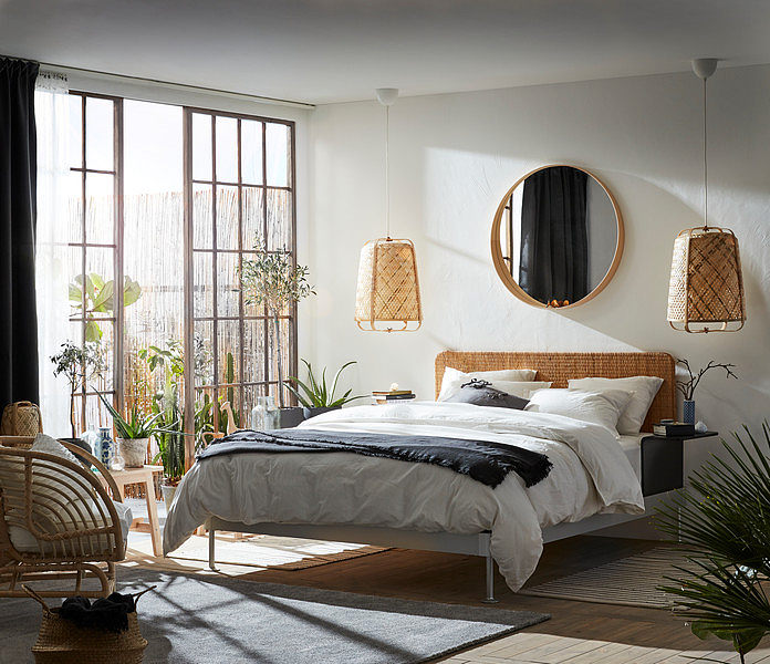 VEDBÄK rug, low pile blue - IKEA