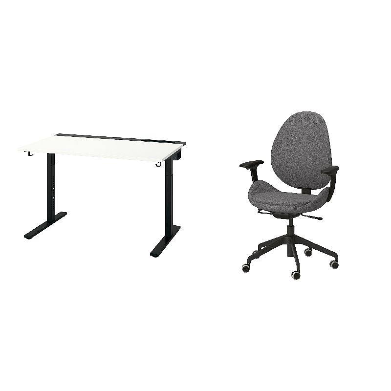 MITTZON desk white/black - IKEA