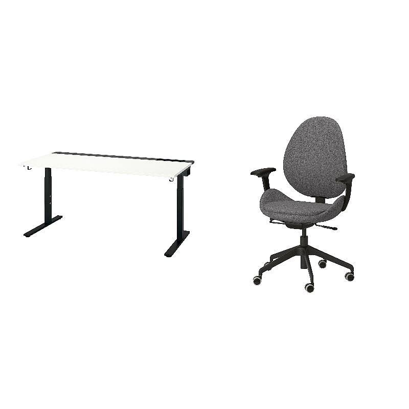 MITTZON desk white/black - IKEA