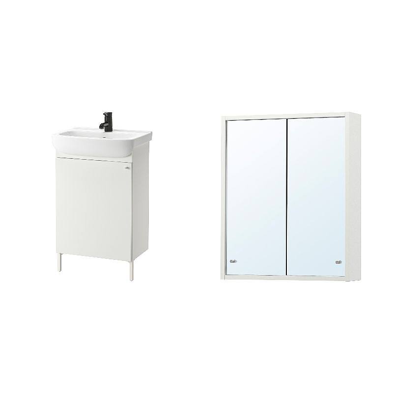 NYSJÖN mirror cabinet white - IKEA