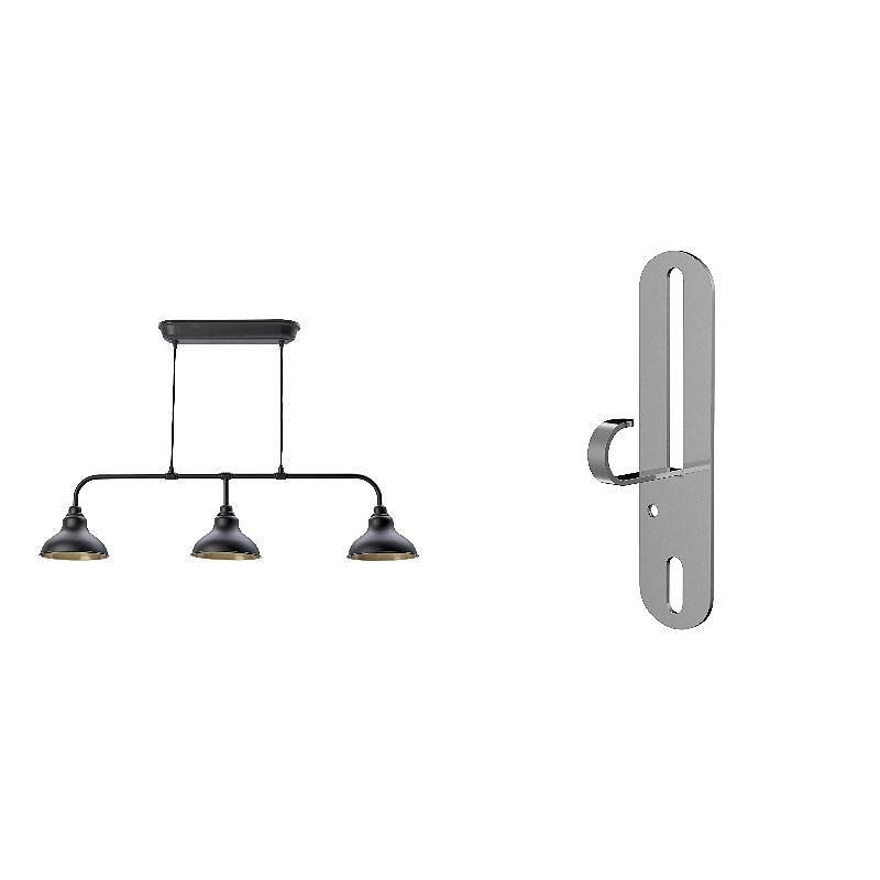 AGUNNARYD pendant lamp with 3 lamps black - IKEA