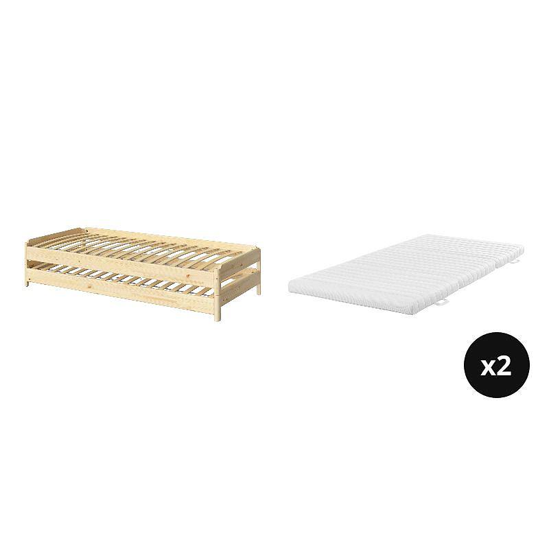 UTÅKER stackable bed pine - IKEA