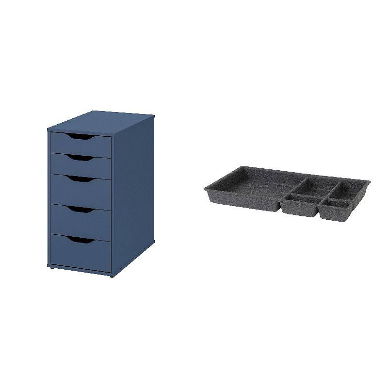 ALEX drawer unit black-blue - IKEA