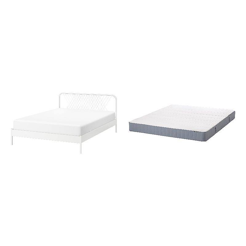 NESTTUN bed frame white/Lönset - IKEA