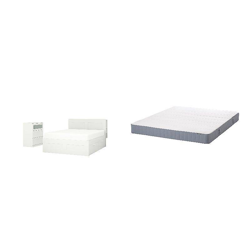 BRIMNES bedroom furniture, set of 2 white - IKEA