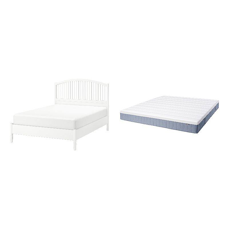 IKEA Tyssedal bed frame leg attachment leveling