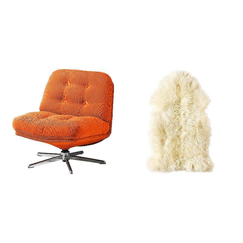 DYVLINGE swivel easy chair Kelinge orange - IKEA