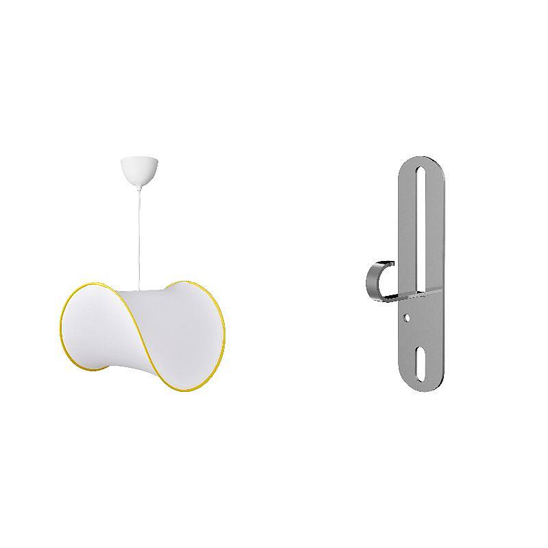 GREJSIMOJS / HAVSDJUP pendant lamp white/yellow - IKEA