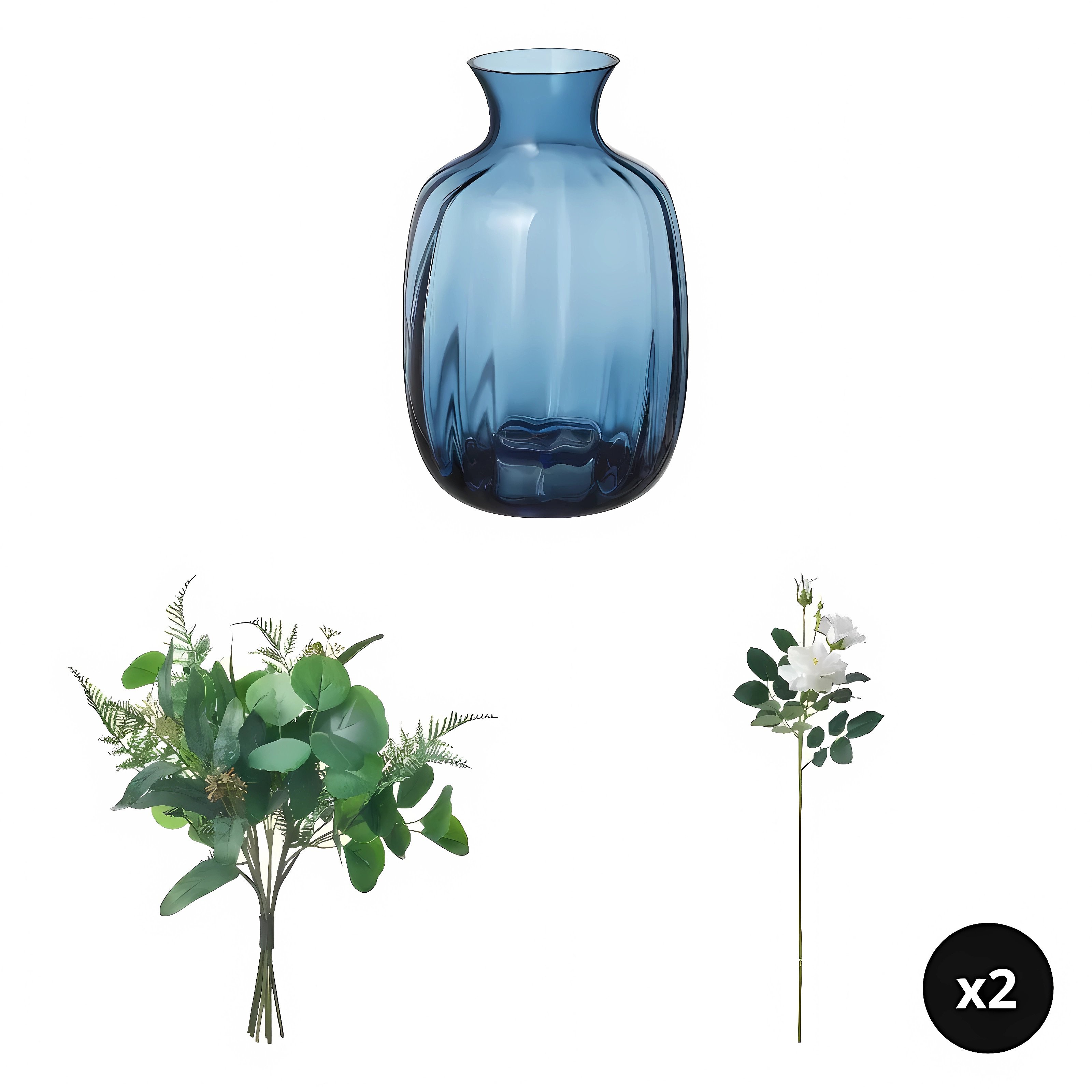 TONSÄTTA 通赛塔花瓶蓝色- IKEA