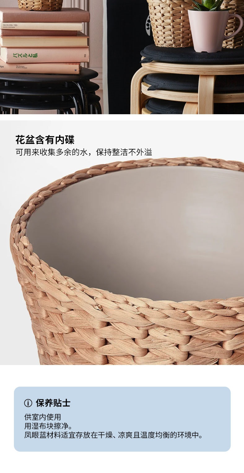 FRIDFULL 弗里装饰用花盆凤眼蓝- IKEA