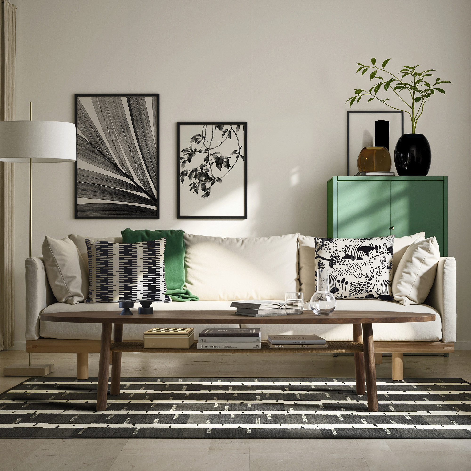 STOCKHOLM 斯德哥尔摩茶几胡桃木贴面- IKEA