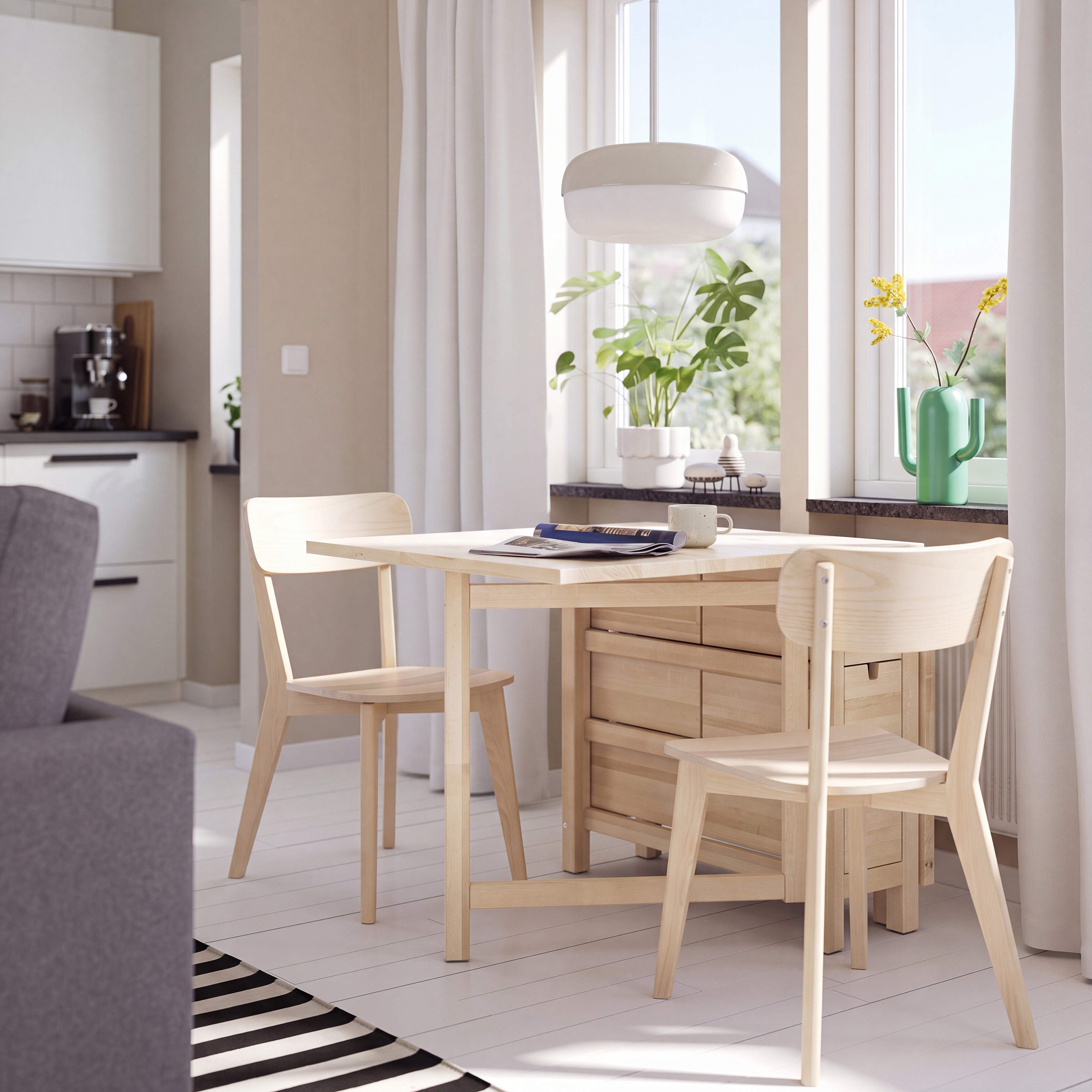 NORDEN gateleg table birch - IKEA