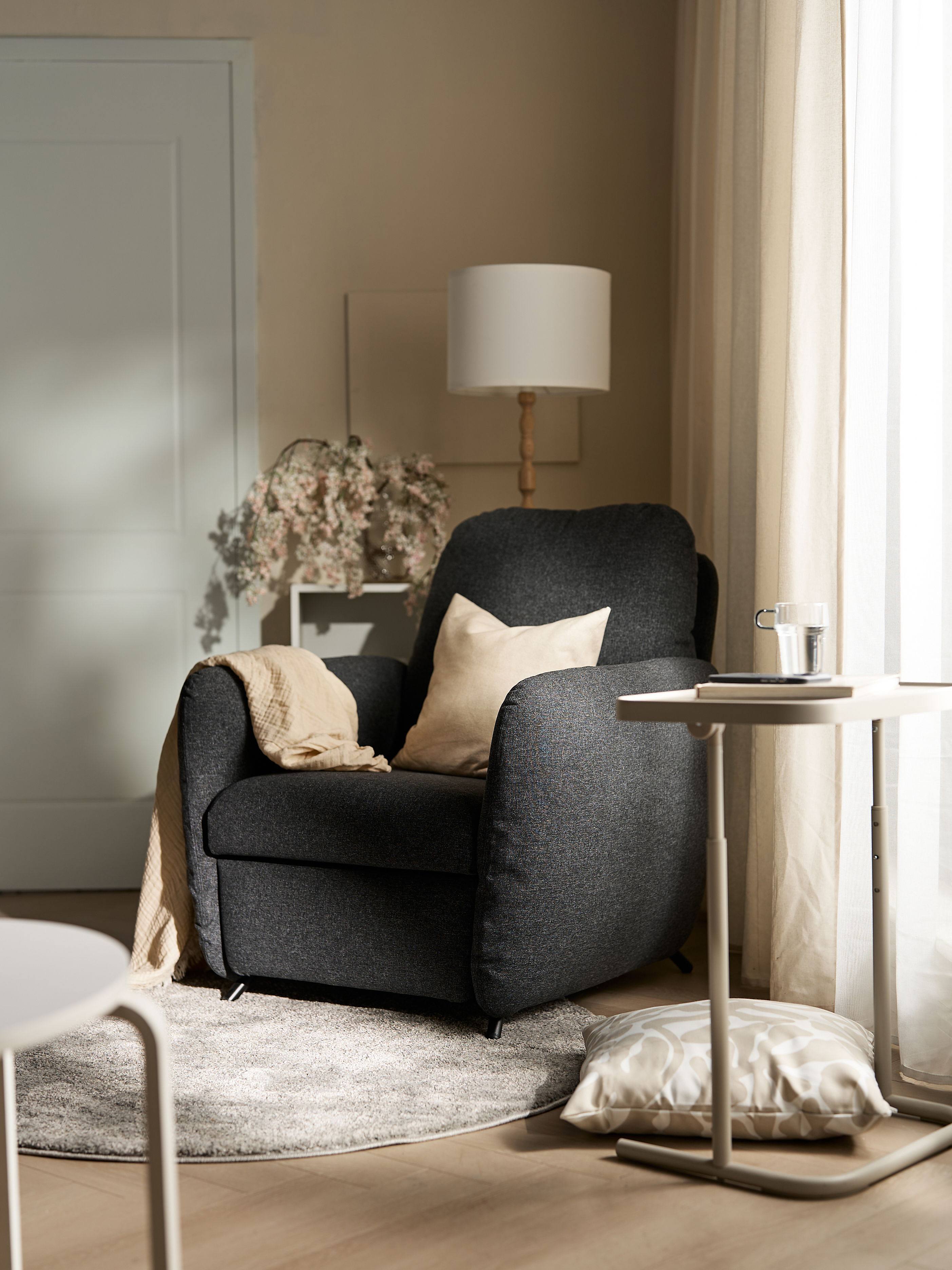 EKOLSUND recliner Gunnared light brown-pink - IKEA