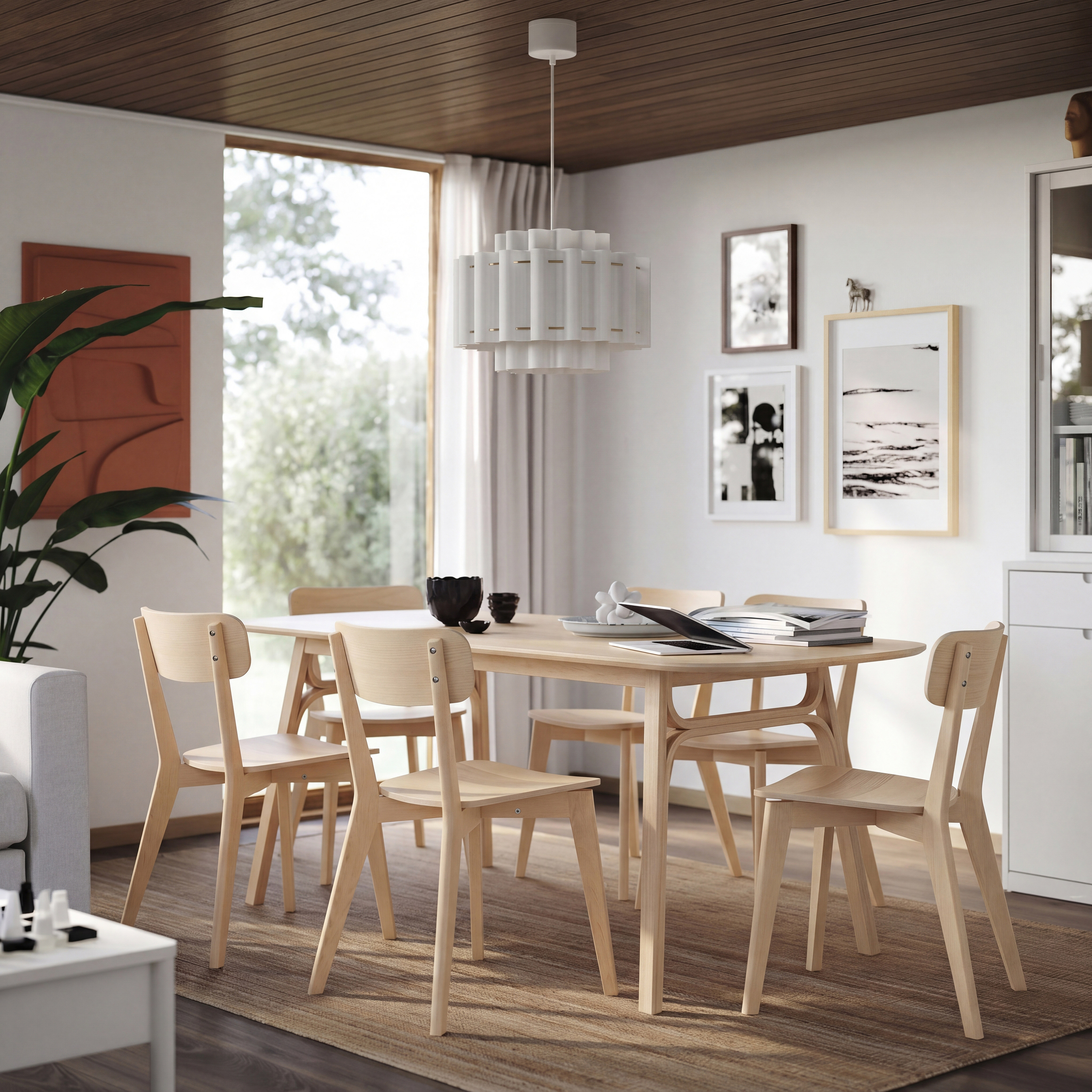 VOXLÖV dining table light bamboo - IKEA