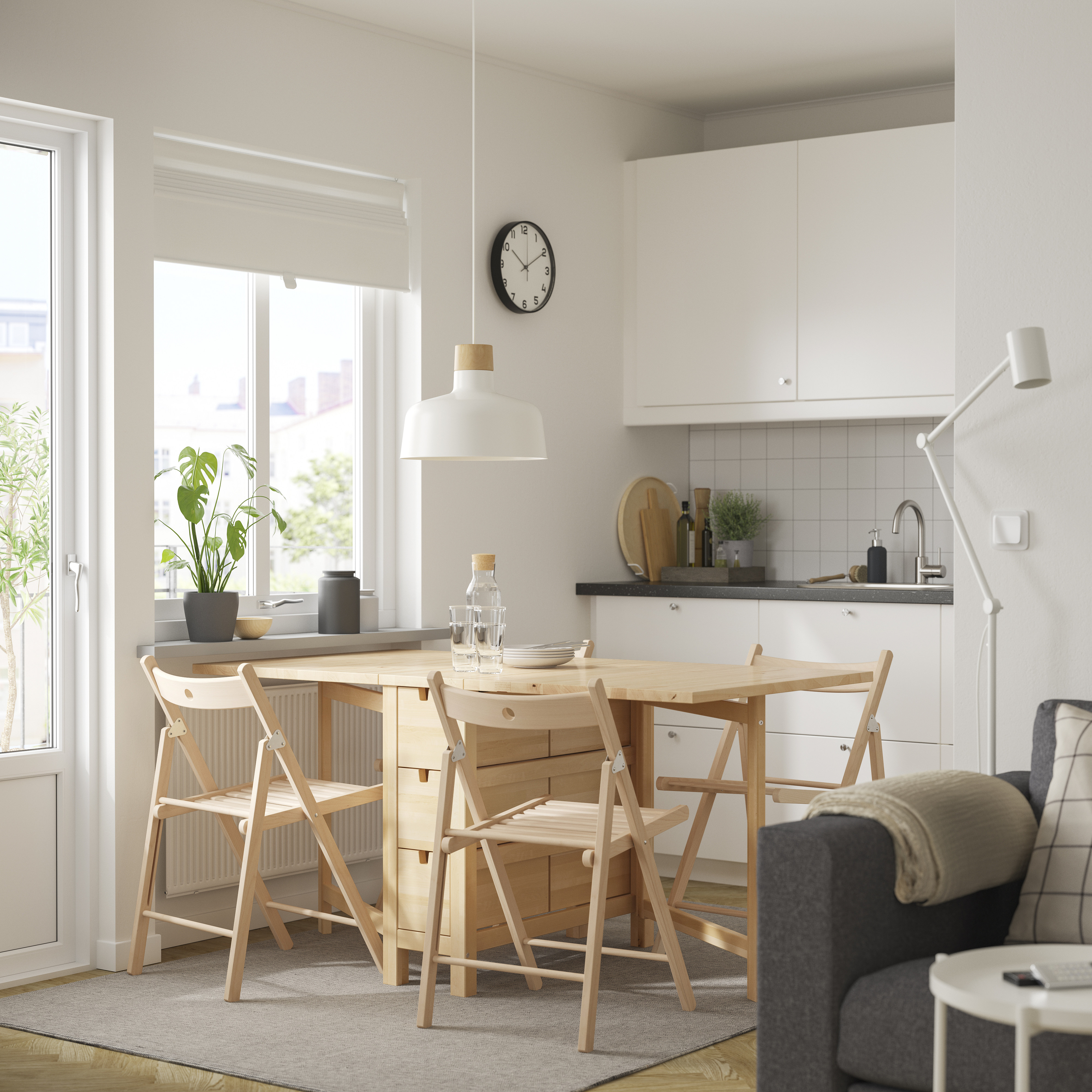 NORDEN gateleg table birch - IKEA
