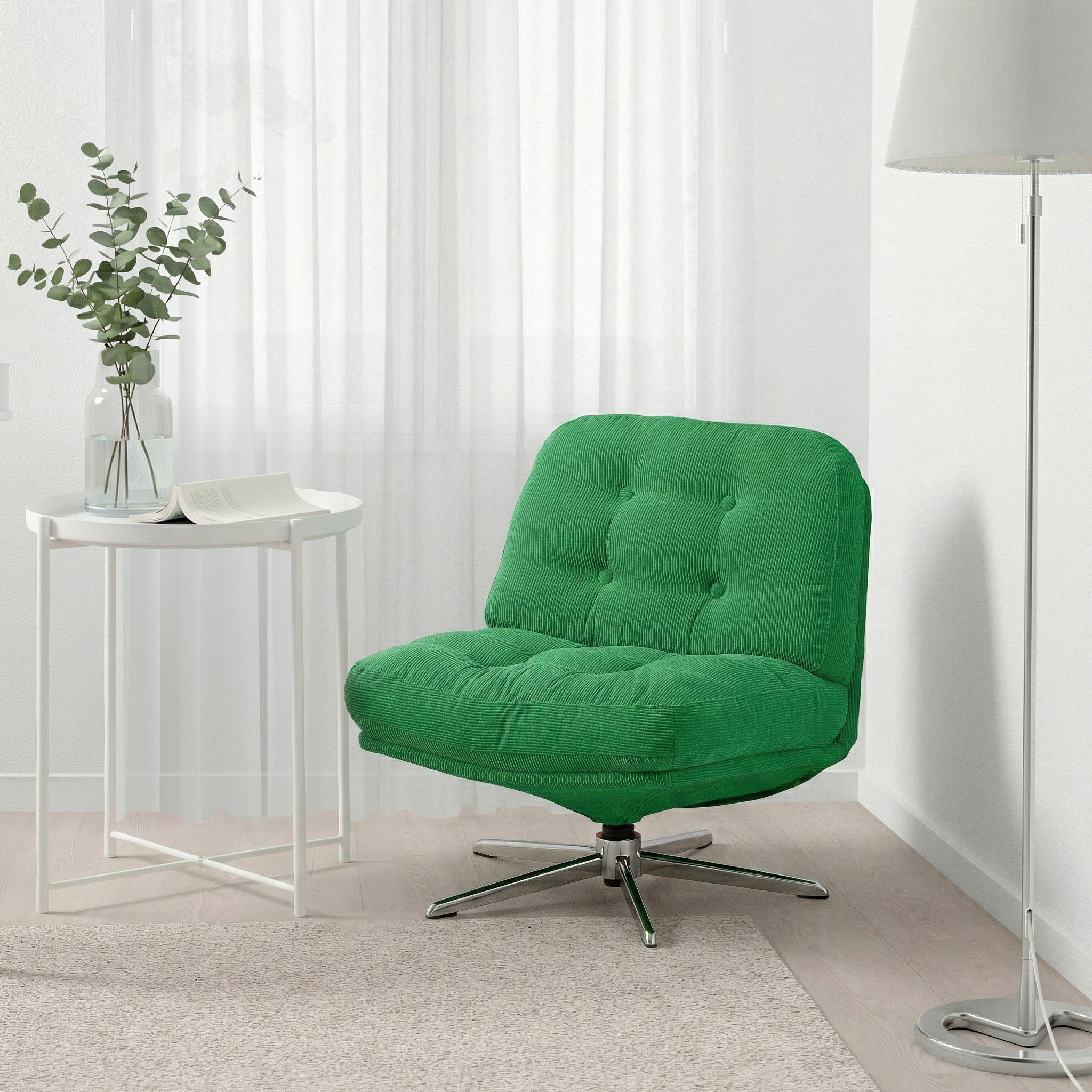 DYVLINGE swivel easy chair Kelinge green - IKEA