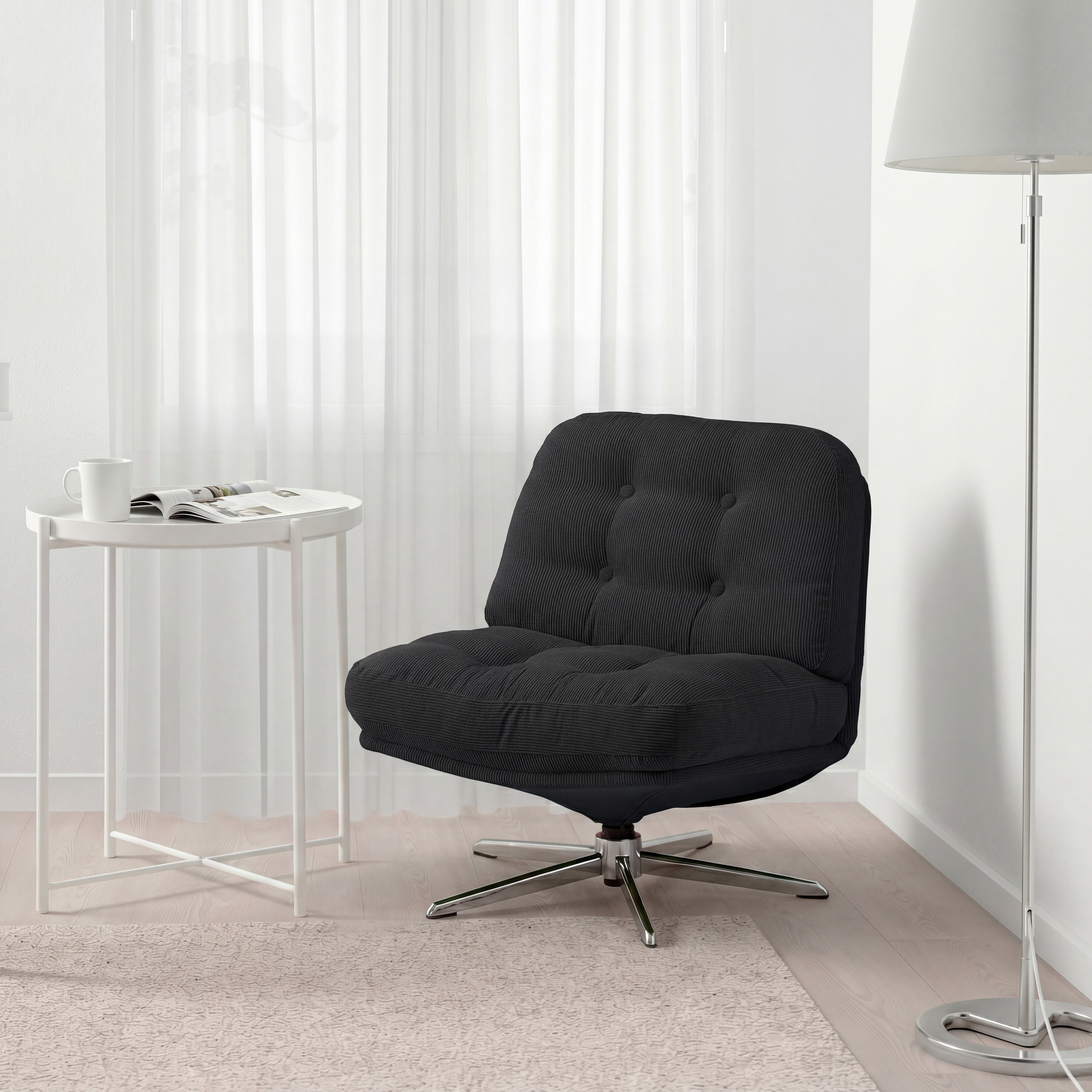 DYVLINGE swivel easy chair Kelinge black - IKEA
