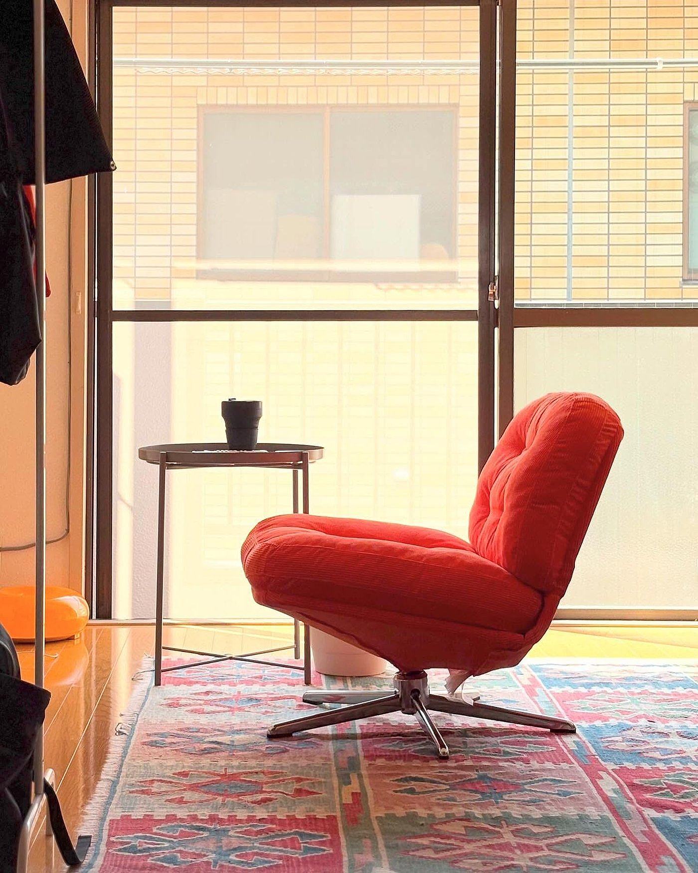 DYVLINGE swivel easy chair Kelinge orange - IKEA