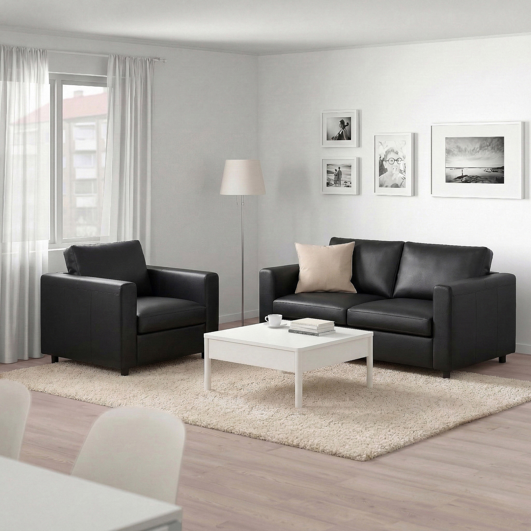 VIMLE 2-seat sofa Grann/Bomstad black - IKEA
