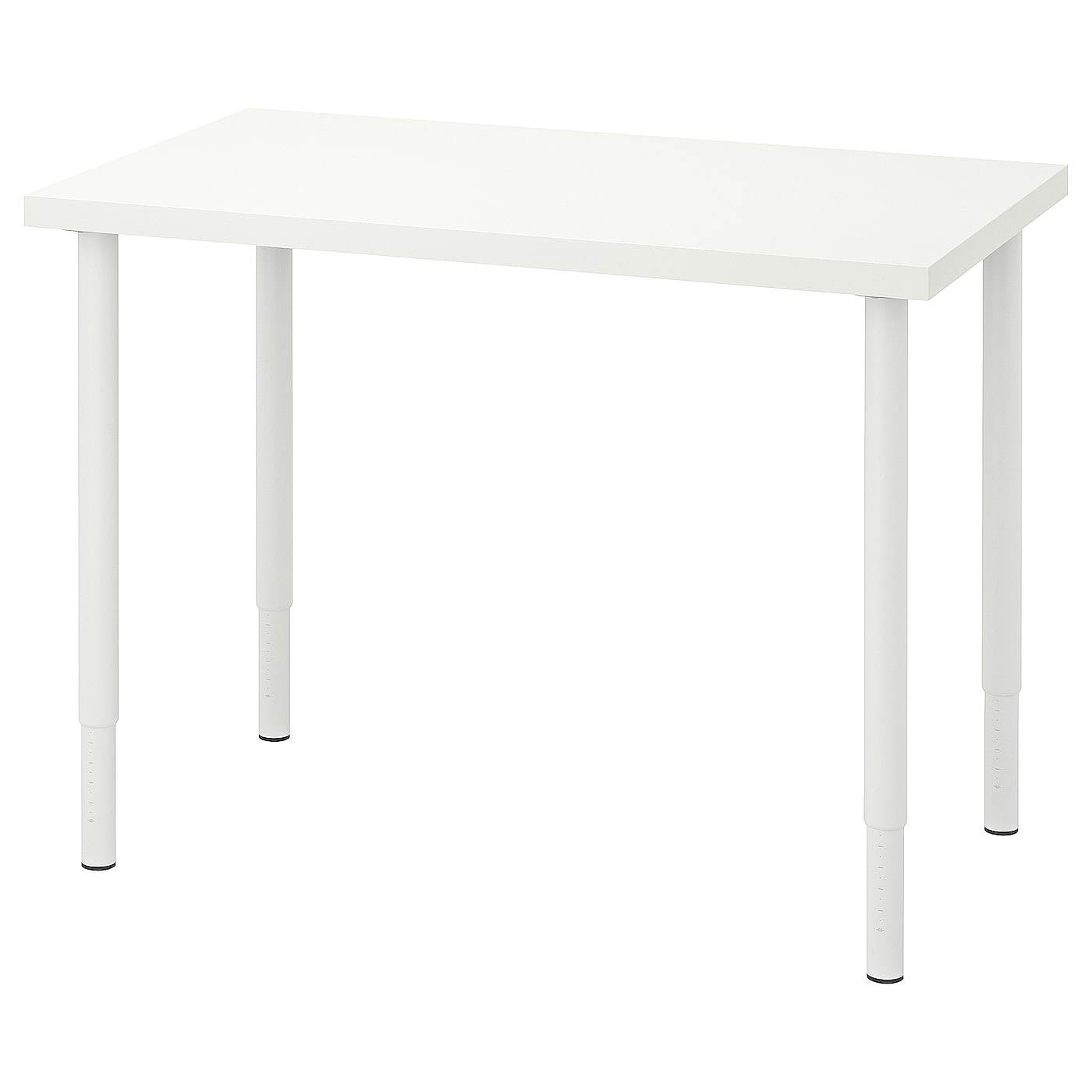 ほぼ未使用】IKEA LINNMON ホワイト 120cm×60cm 足付き LINNMON table top white - IKEA