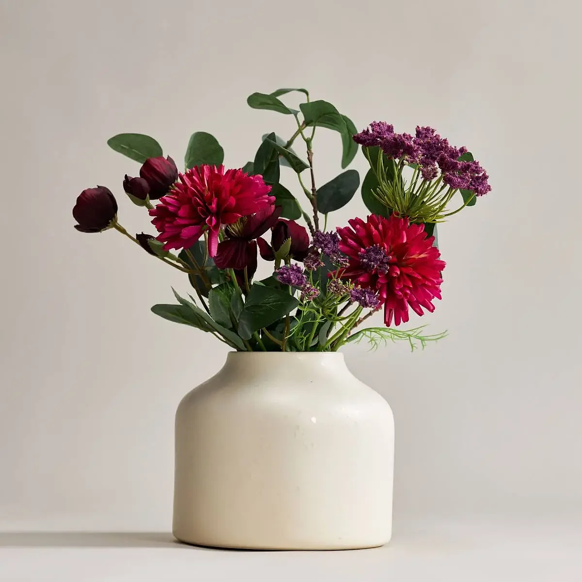 【花瓶+花束】红酒花房