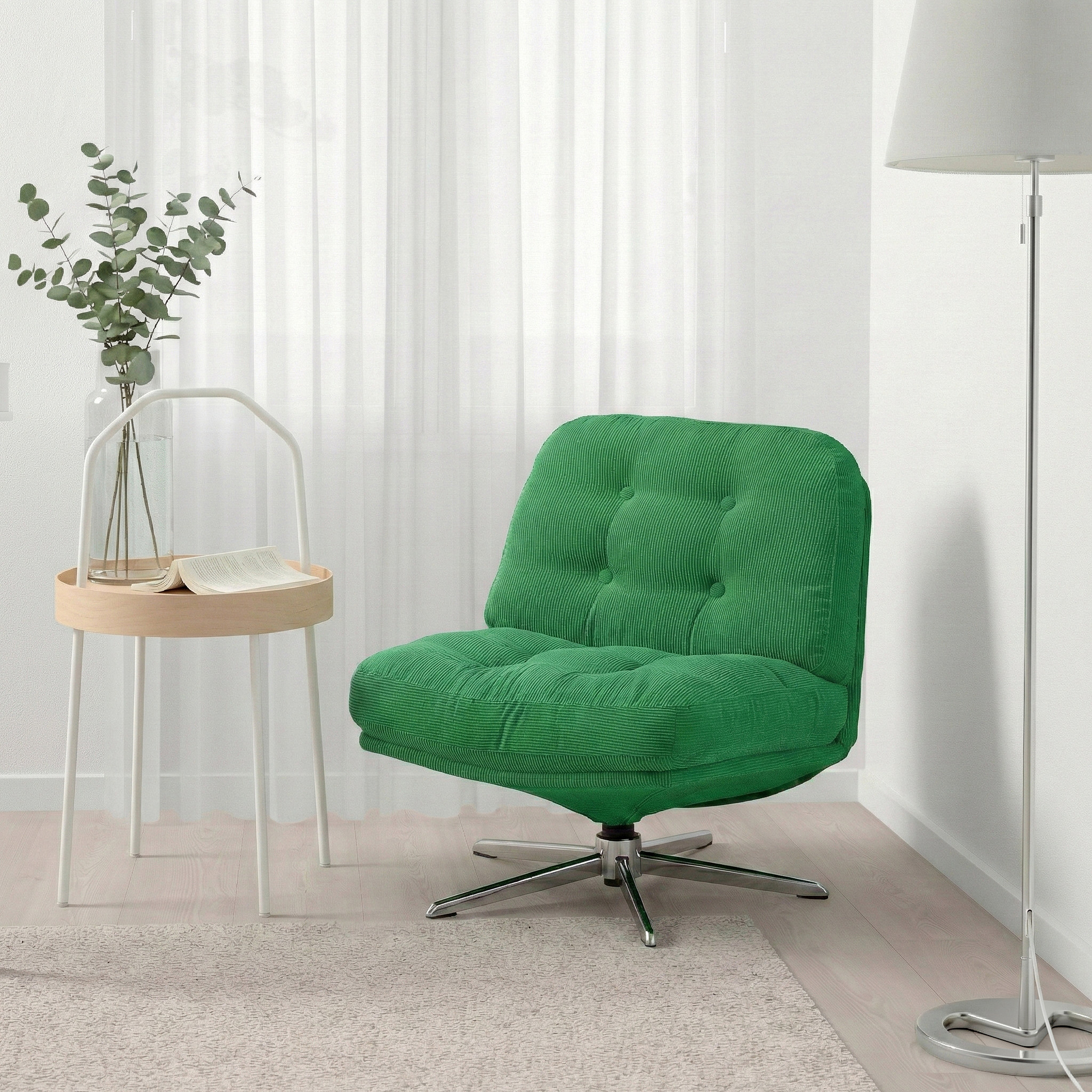 DYVLINGE swivel easy chair Kelinge green - IKEA